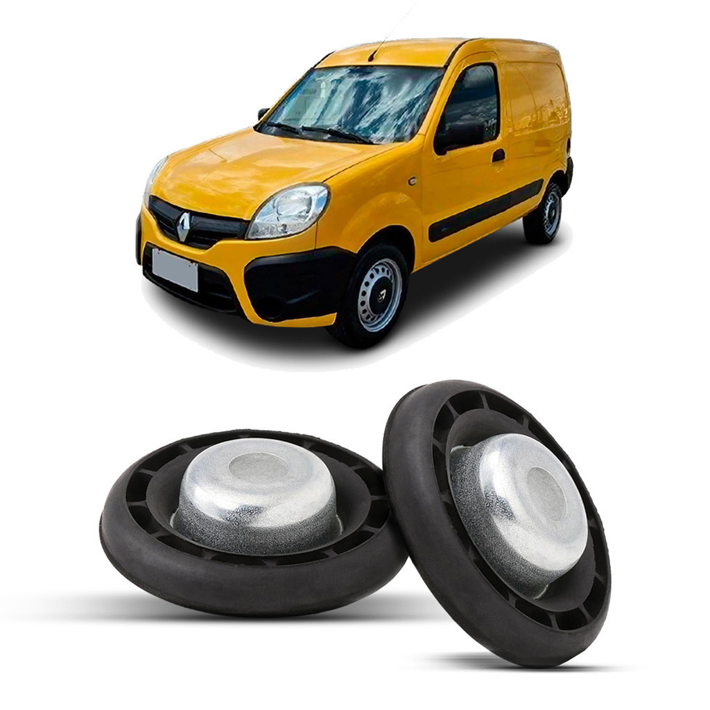 2 Kit Prato Superior Calço Amortecedor Dianteiro Suspensão Dianteira Renault Kangoo 2016 2017 2018