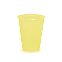 Copo Descartável Biodegradável 200ml - Amarelo Candy - 50 unidades - Rizzo