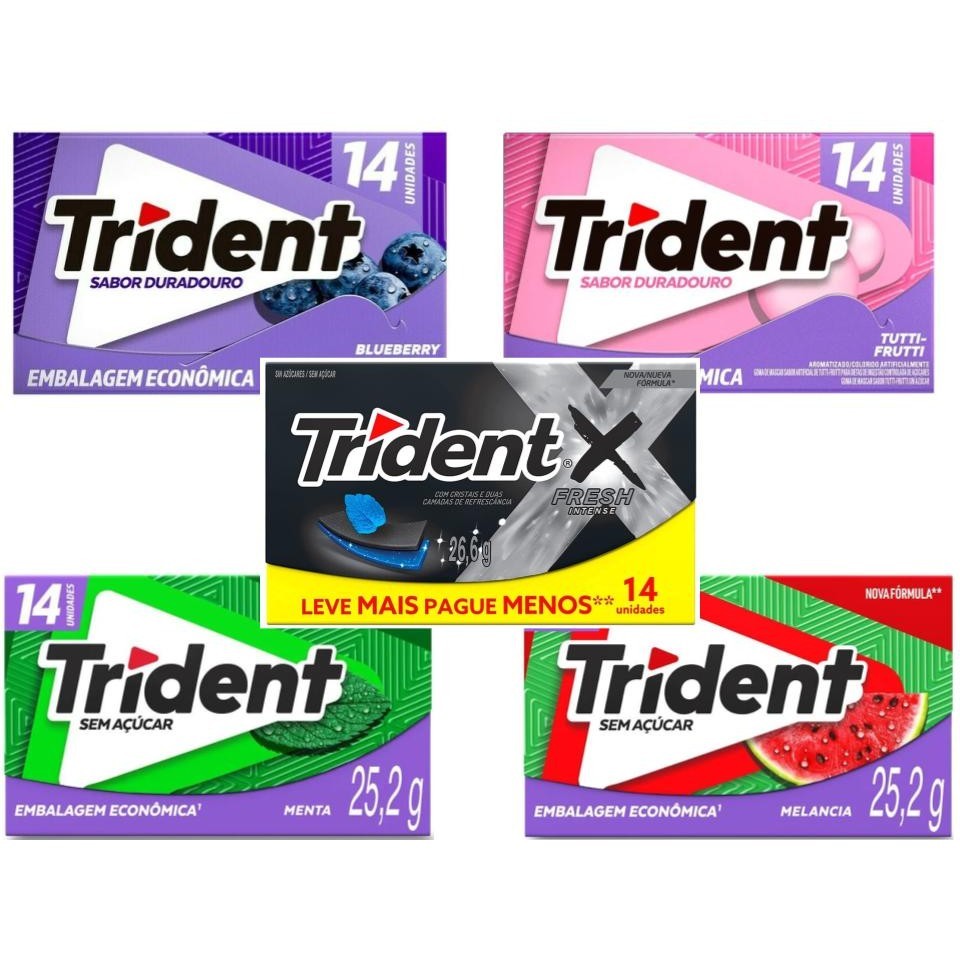 Chiclete Trident 14s 25,2g