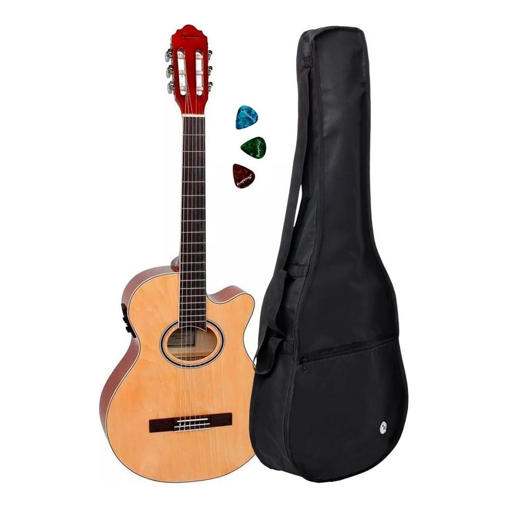 Violao Classico Giannini Gnf-1d Ceq Ng + Capa Reforcada