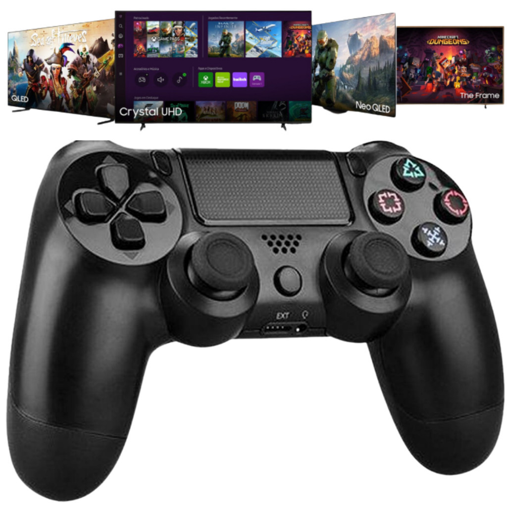 Controle Tv Samsung Cu7700 Cu8000 Au7700 Bu8000 Qled 4k Game NVB