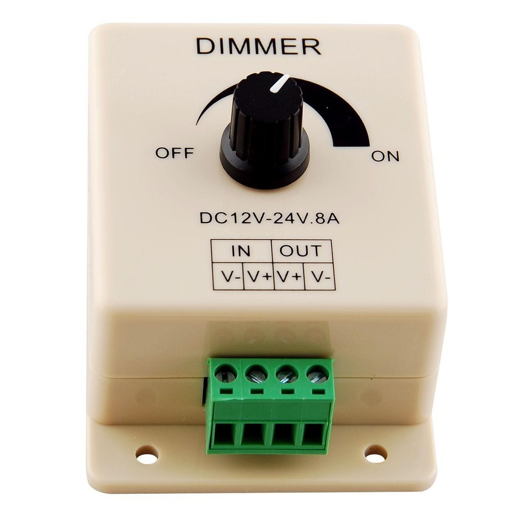 Controlador Dimmer 8A para Fita LED /// Controlador de Brilho para Fita LED em Oferta na Shopee