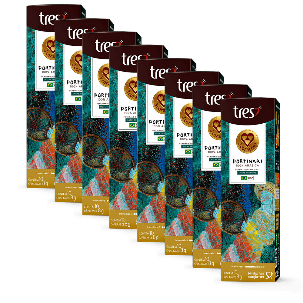 80 Cápsulas de Café Três Corações Portinari