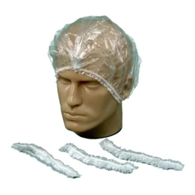 300un - Touca Plástica Descartável em Oferta na Shopee