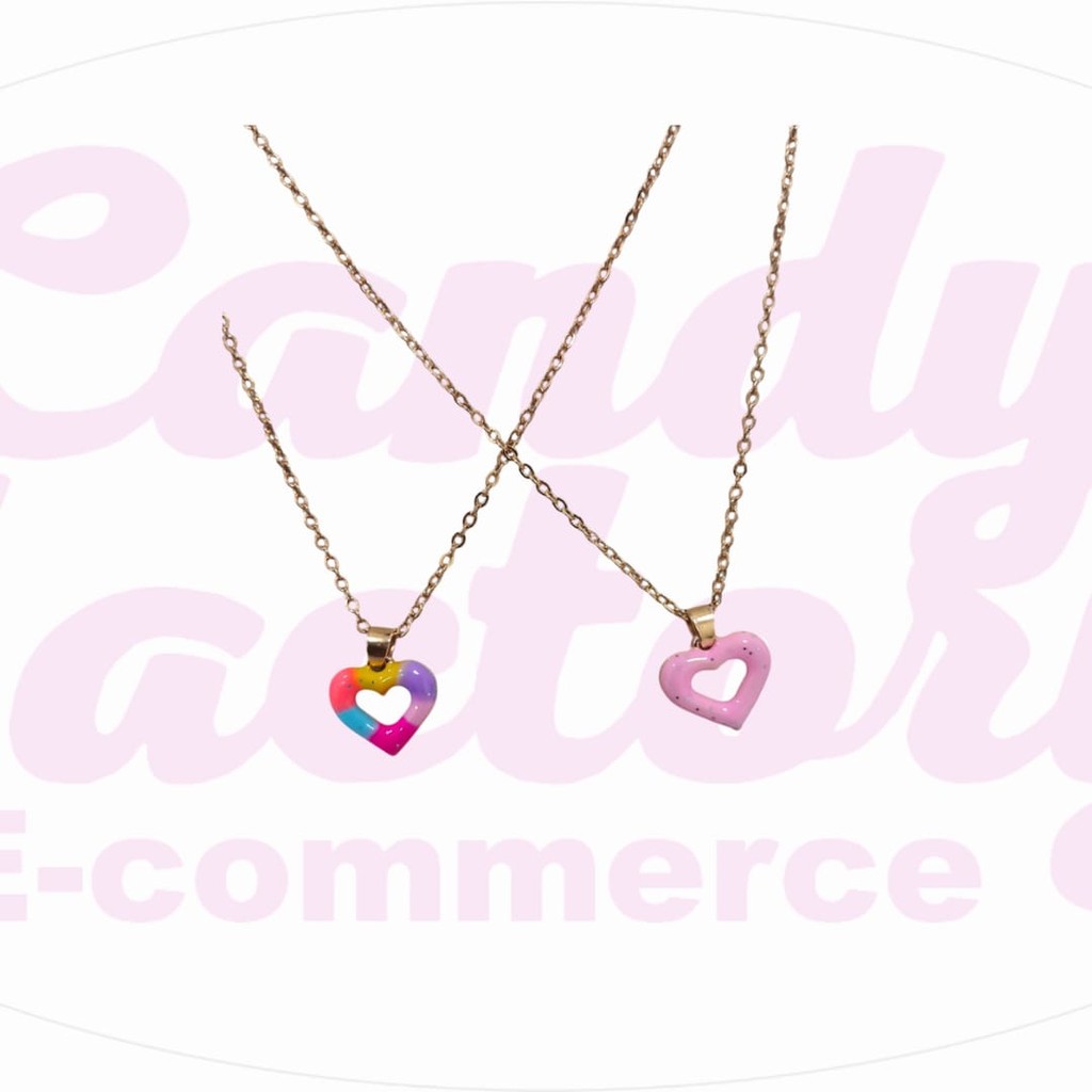 Colar Amizade BFF Amigas Best Friend Com Pingente Coração /Chave 2pçs