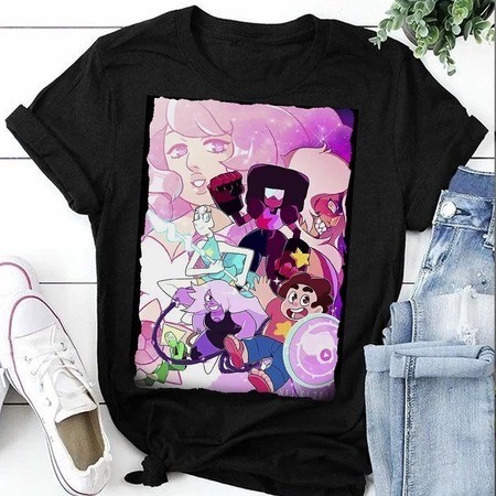 Camisa Camiseta Steven Universo Estrela - Steven Universo Pérola Garnet Amethyst Ametista ref02