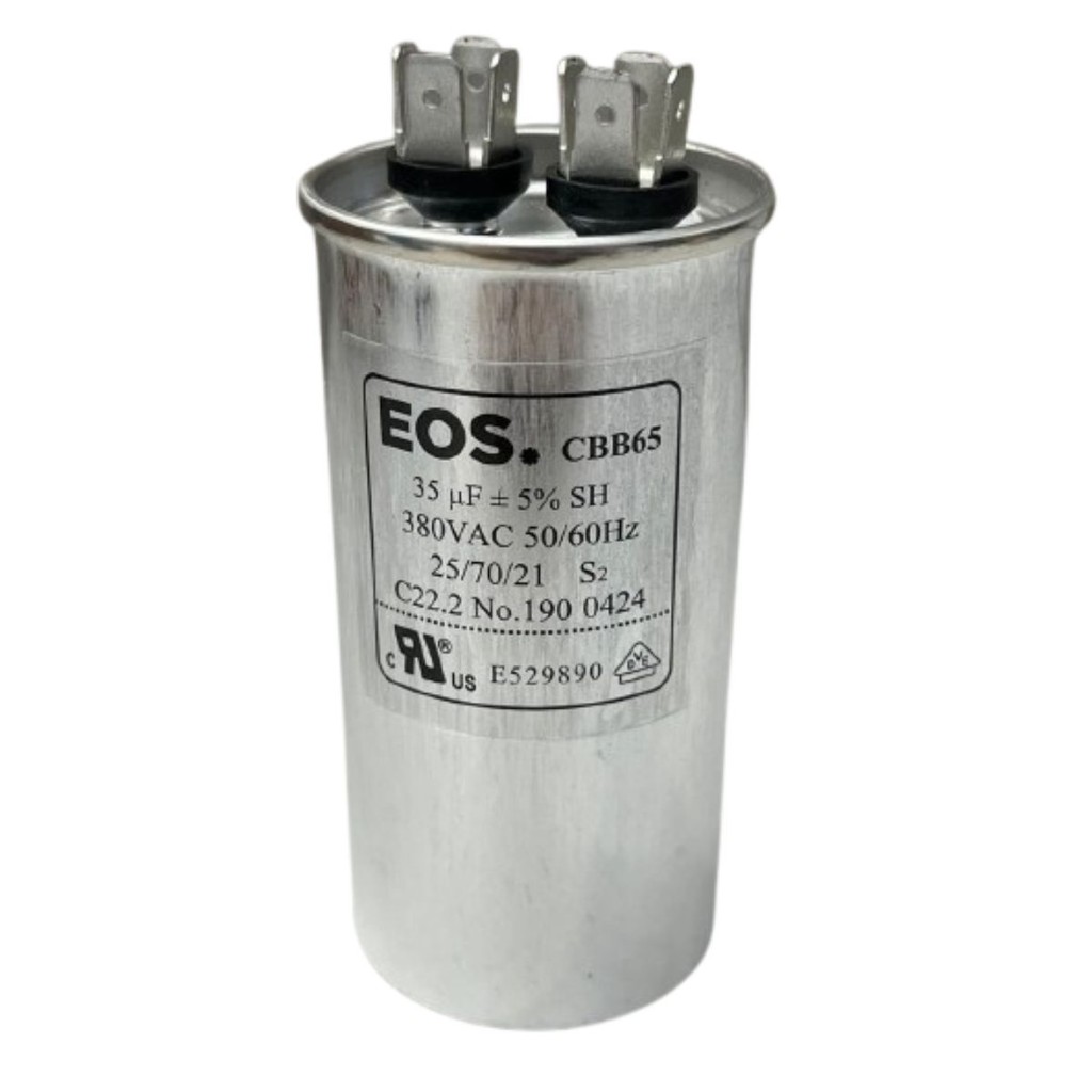 CAPACITOR PPM ALUMINIO 35UF 380VCA 35UF 380V 45X90MM D1983 CBB65 EOS