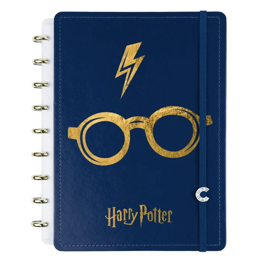 CADERNO INTELIGENTE 1/4 1X1 80FLS 01/PT HARRY POTTER AZUL   77400 25 - Stationery