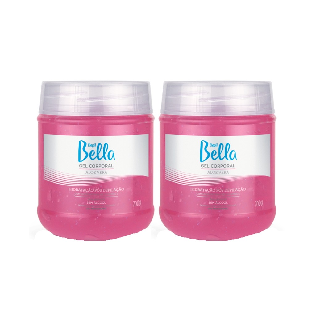 Kit 2 Gel Pós Depilação Corpo Hidrata Aloe Vera Depil Bella em Oferta na Shopee