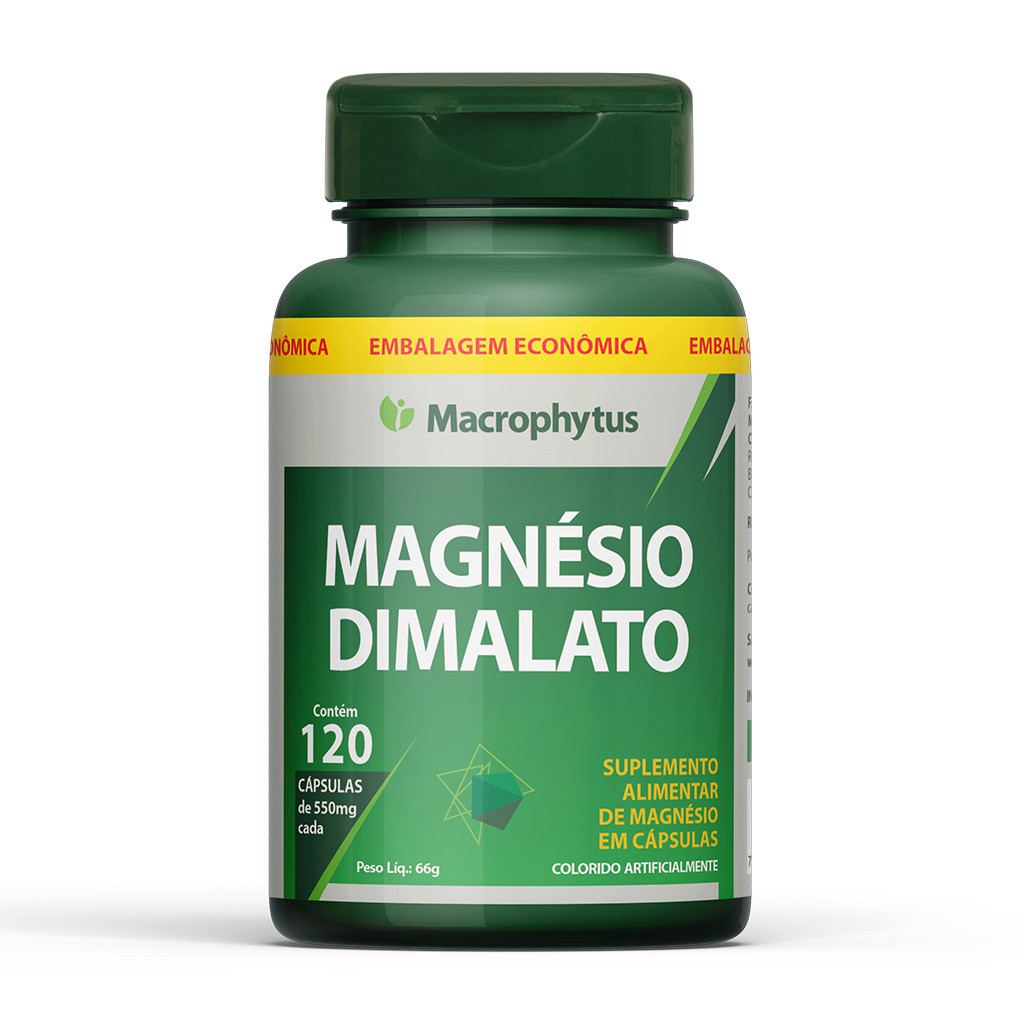 Magnésio Dimalato 120 cápsulas