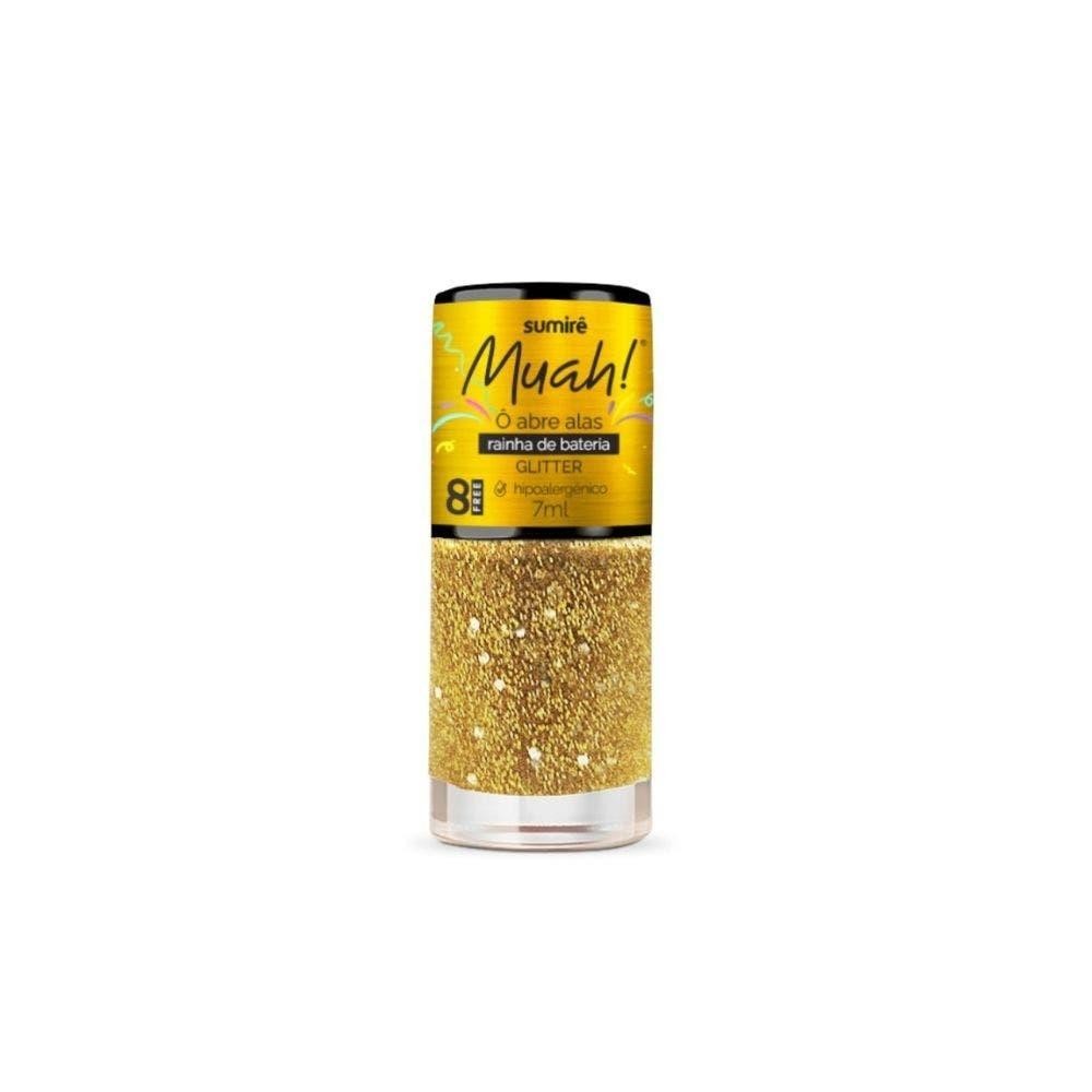 Esmalte Muah Glitter Ô Abre Alas Rainha Da Bateria 7ml - Beauty