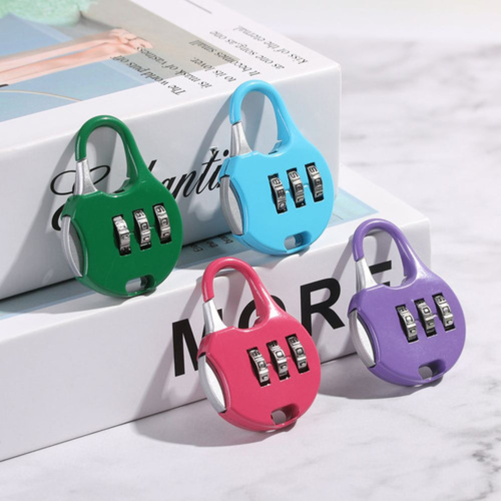 Cadeado De 3 Dígitos/Bloqueio De Senha/Cadeado/Combinação De 3 Digitos Moderno em Oferta na Shopee
