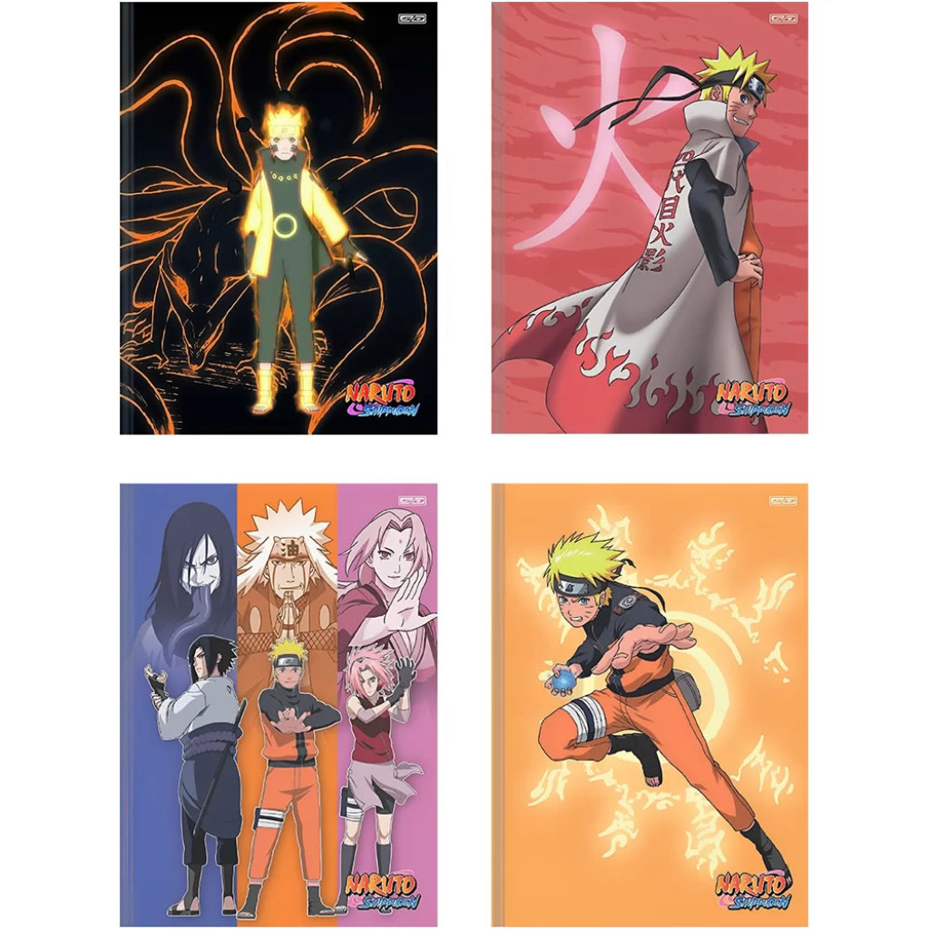 CADERNO BROCHURA 1/4 CD 80F  NARUTO   SAO DOMINGOS   10502 - Stationery