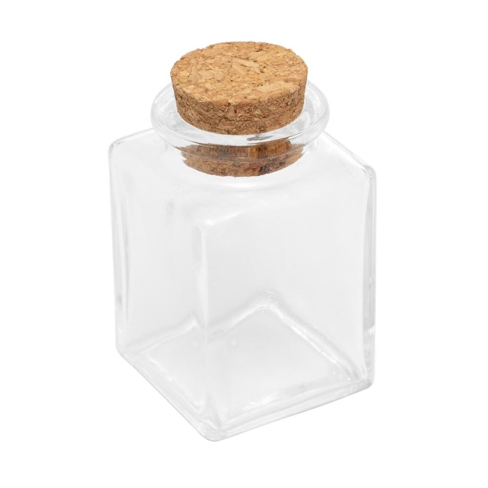 Porta Mantimento Lyor  de Vidro com Rolha 90ml - Home & Living