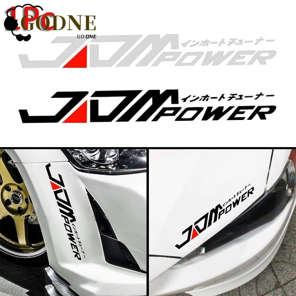 GODNESSFO Adesivo Para Carro Vinil Preto/Branco À Prova D'água JDM em Oferta na Shopee