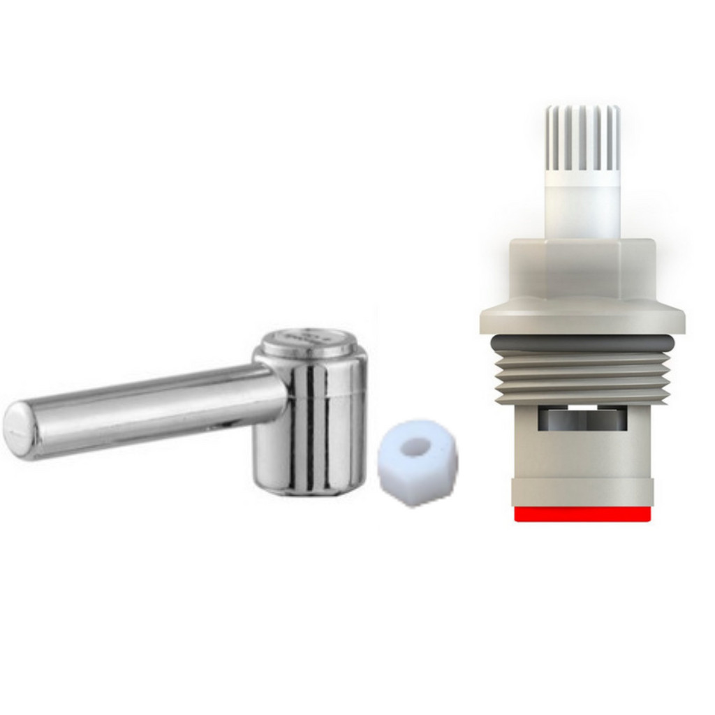 Kit Reparo Cartucho ABS M22 1/4 Volta Alavanca P/ Torneira para registro chuveiro banheiro
