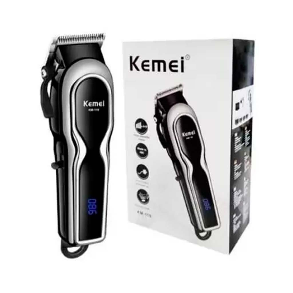 Maquina De Cortar cabelo Bivolt (110/220v) 3 Pentes  Barbeador Profissional KEMEI-119