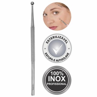 Cureta Extrator Cravos Acne Tirar Espinhas Limpeza Pele Inox em Oferta na Shopee