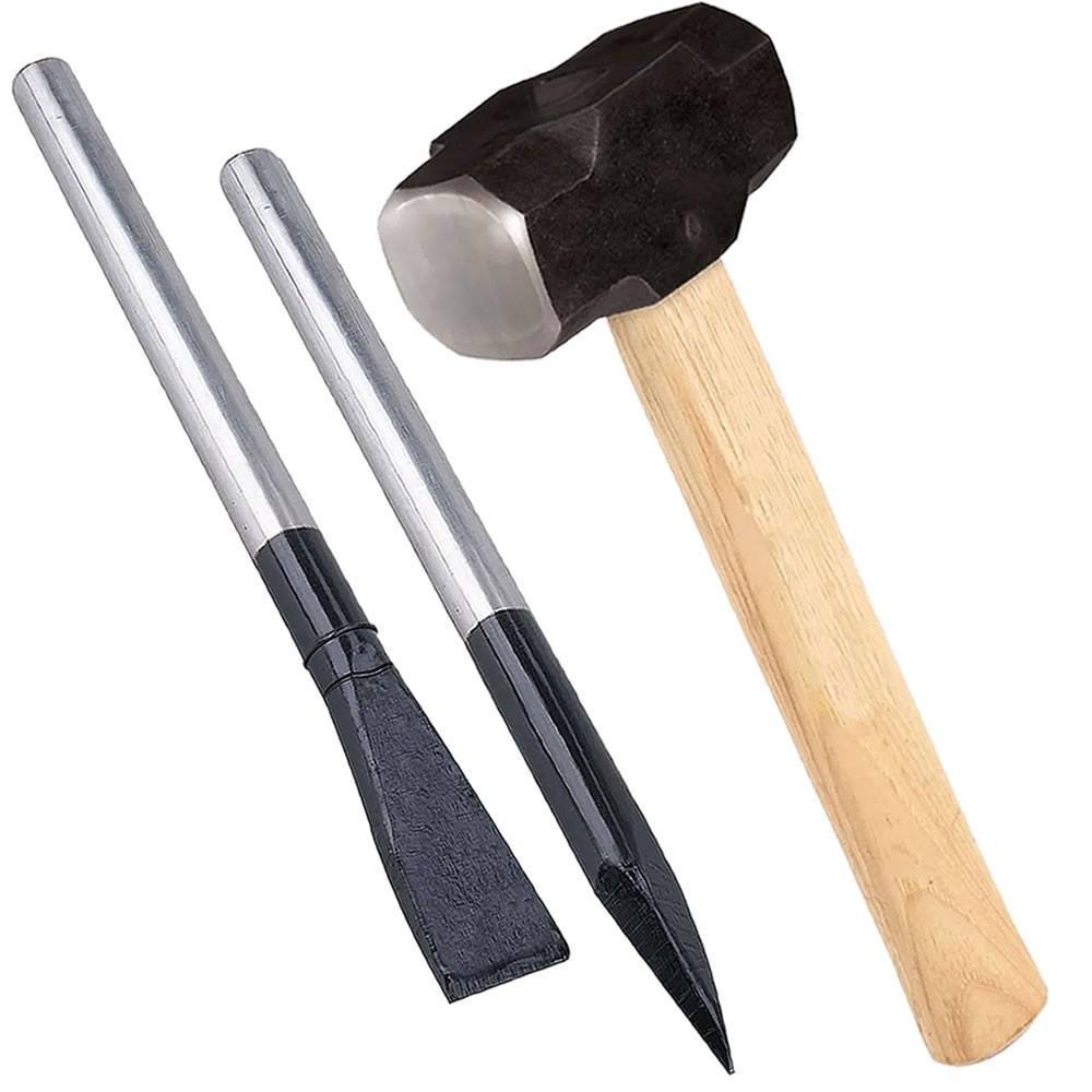 Marreta 500g Ferro Fundido C/ Cabo + Talhadeira Ponteiro 3/4 em Oferta na Shopee