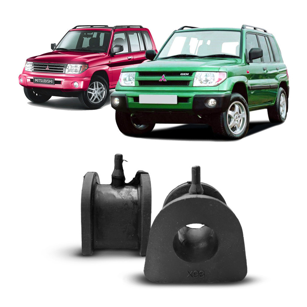 Par Kit Bucha Borracha da Barra Estabilizadora Dianteira Pajero IO 1999 2000 2001 2002 23 Milímetros