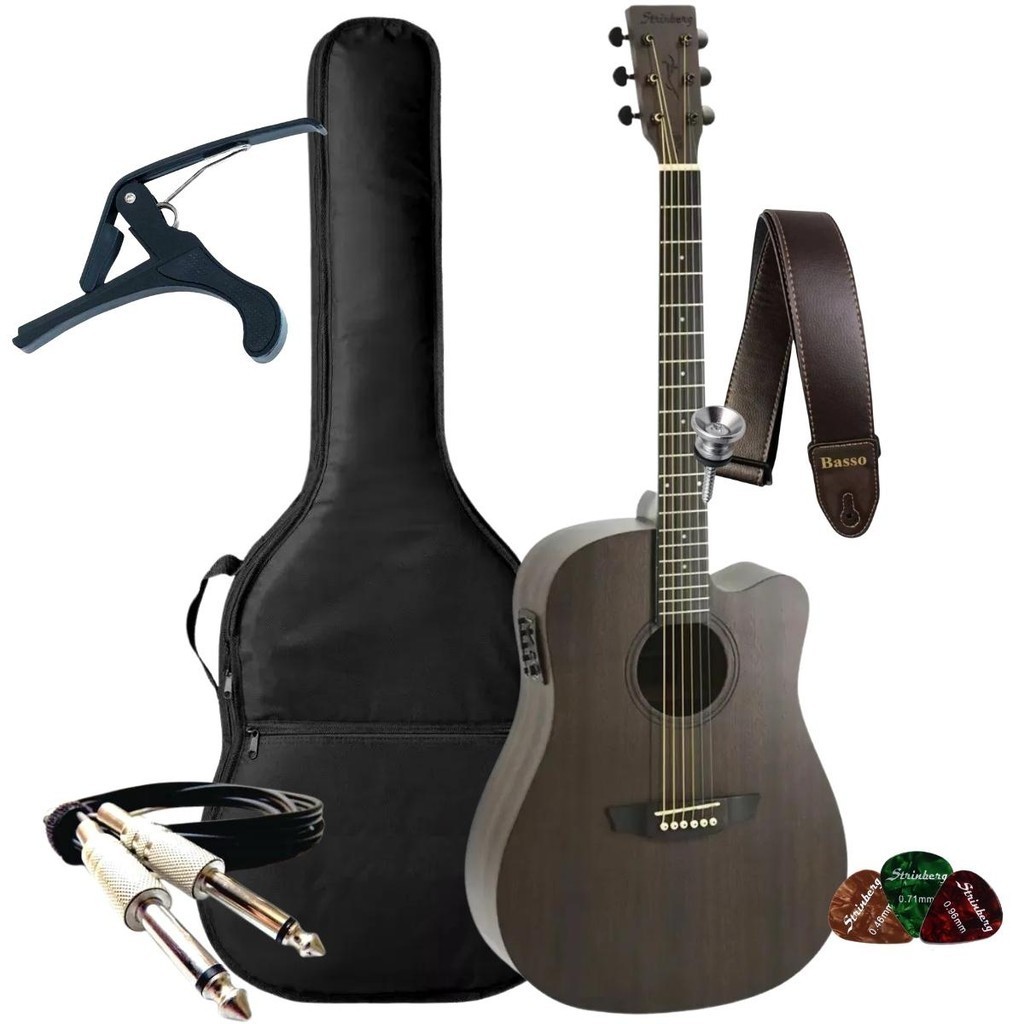 Kit Violao Strinberg Forest Fs4d Folk + Acessórios em Oferta na Shopee