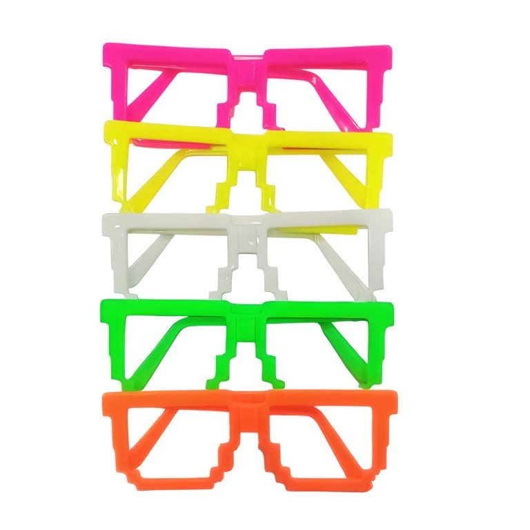 Óculos Neon Nerd - Pacote com 10 unidades