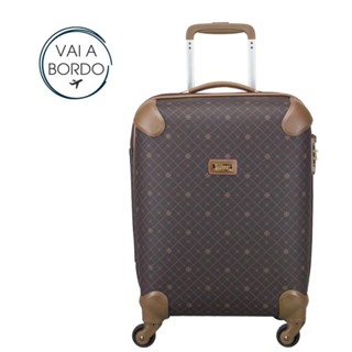 Mala de Bordo Lansay Munique Gold Café Giro 360º em Oferta na Shopee