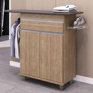 Tábua de Passar Com Balcão 2 Portas 1 Gaveta Larissa Castanho - Lumil em Oferta na Shopee