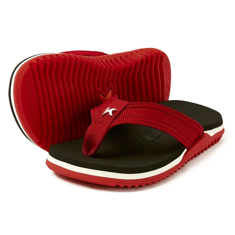 Chinelo Infantil Kenner NK6 Pro Kids - Preto e Vermelho - Baby & Kids Fashion