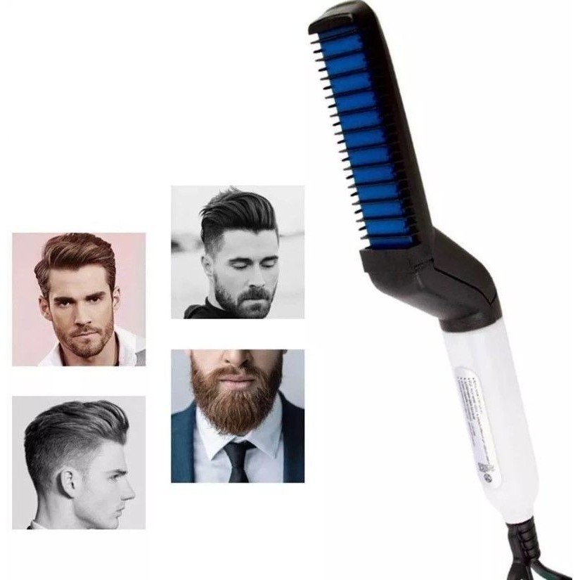 Prancha Alisadora Cabelo E Barba Eletrica Pente 110v/220v