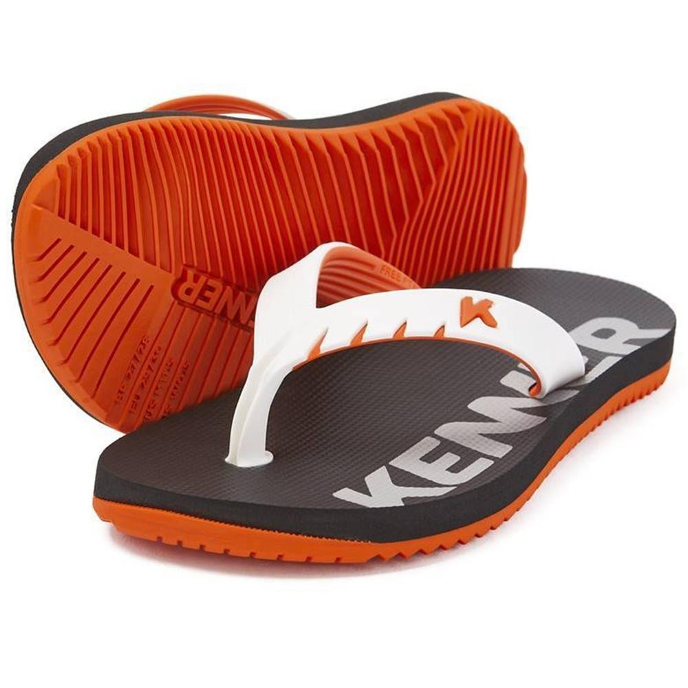 Chinelo Infantil Kenner Red Kids - Preto e Laranja em Oferta na Shopee