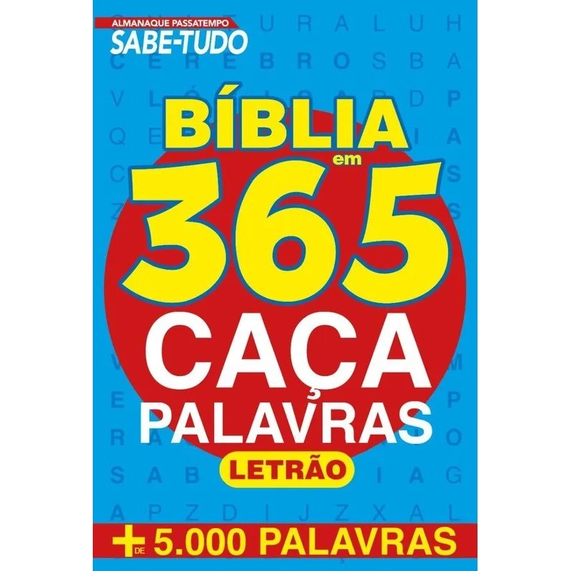 Passatempo Sabe-Tudo - Bíblia em 365 Caça-Palavras em Oferta na Shopee