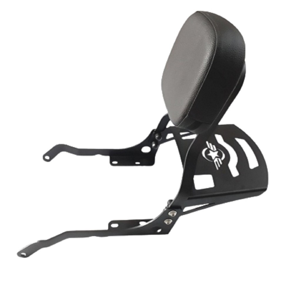 SUPORTE BAGAGEIRO C/ ENCOSTO SISSYBAR SANTO ANTONIO ROYAL ENFIELD INTERCEPTOR CONTINENTAL GT 650