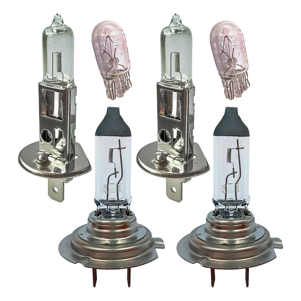 Kit Lampada Farol Alto Baixo E Lanterna Foco Duplo H1 H7 T10 halogena em Oferta na Shopee