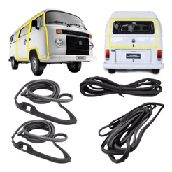 Kit Completo Borrachas Da Porta Kombi Carat 98 99 00 01 02