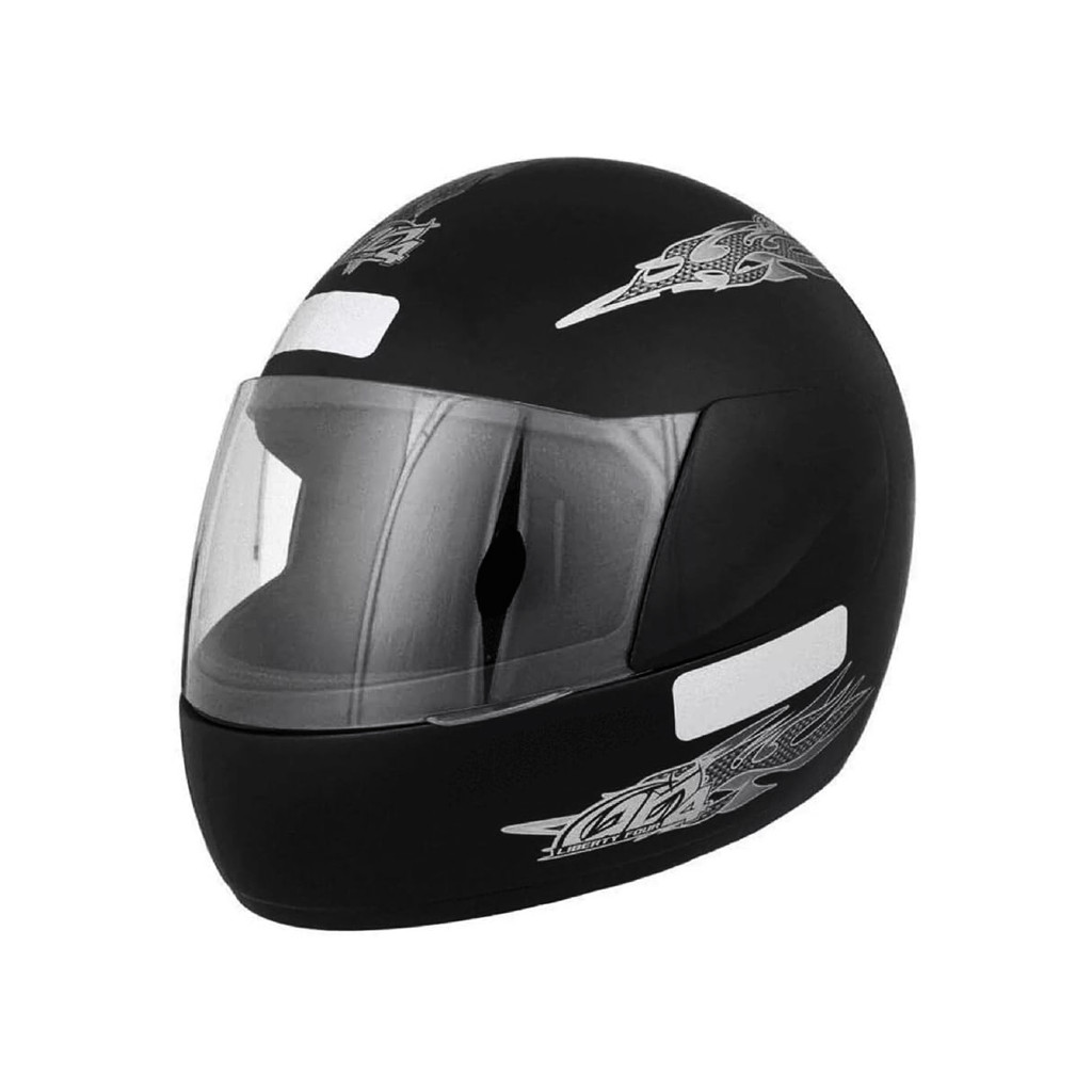 Capacete Preto Fosco Tamanho 56 58 60 ProTork Viseira Cristal Casco Em ABS E Cinta Jugular Com Fecho Revestido Em EPS em Oferta na Shopee