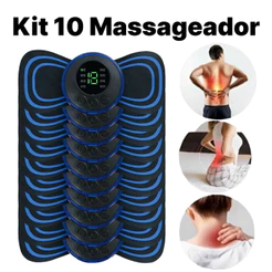 Kit 2-10 Mini Massageador Relaxante Muscular Portátil Elétrico Recarregável