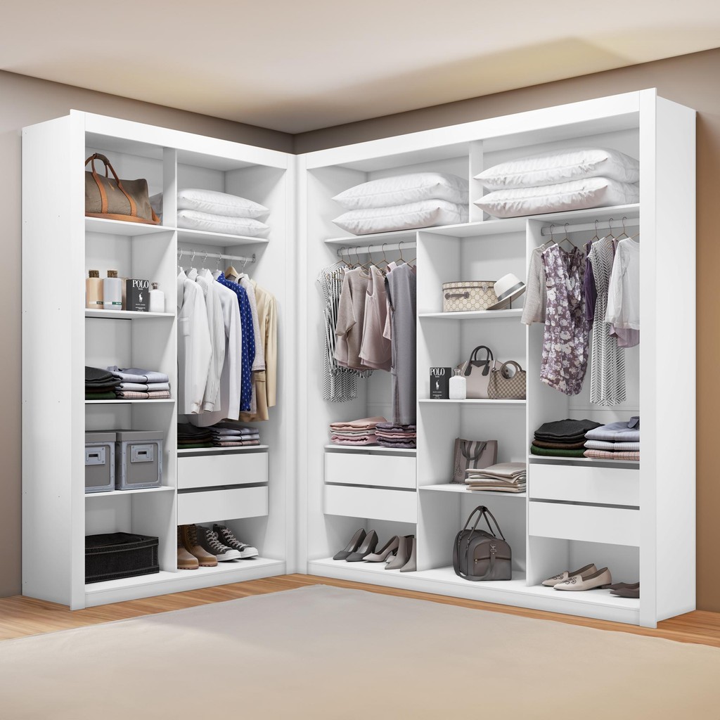 Closet Modulado 6 gavetas 100% MDF Amoudi Móveis