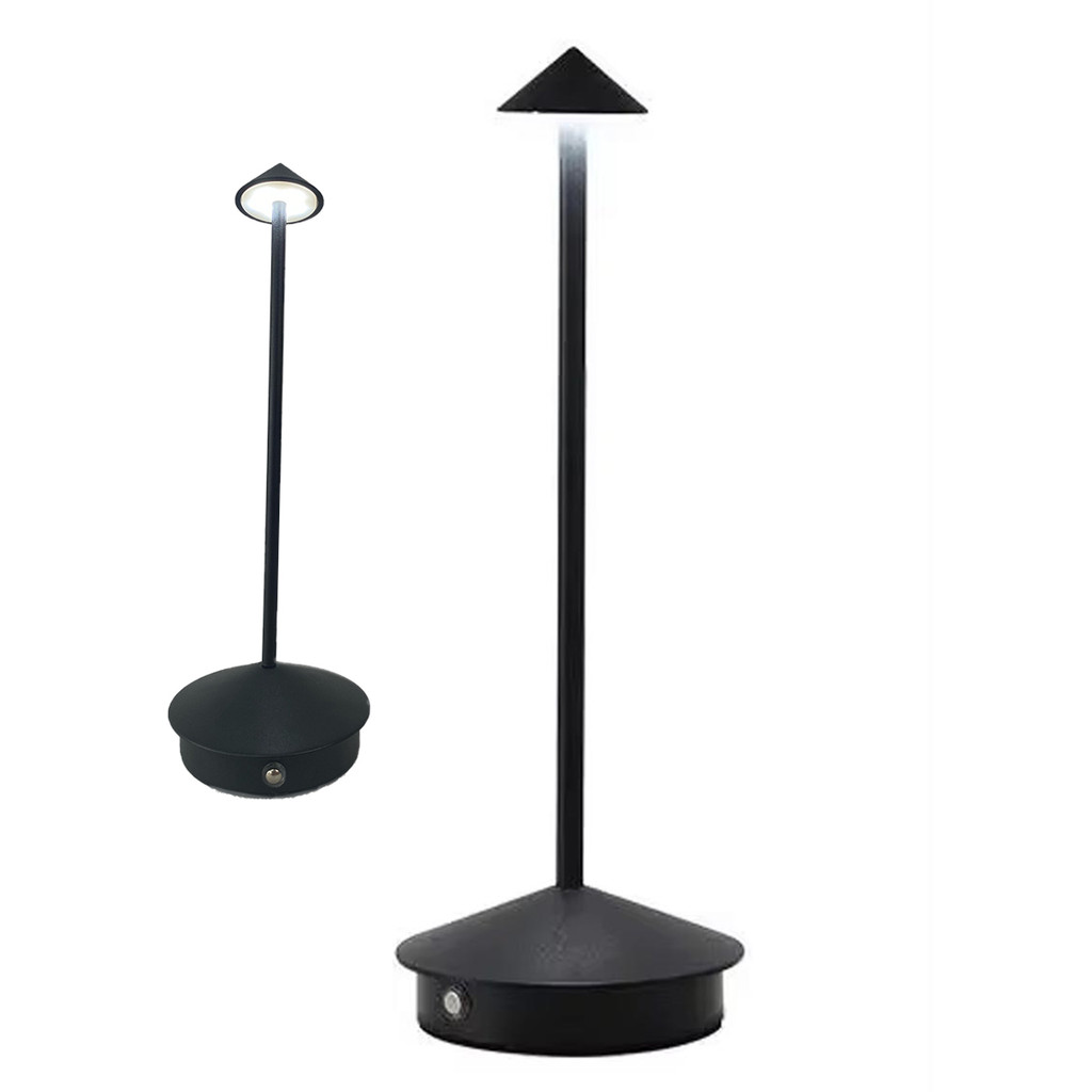 Luminaria de Mesa Abajur LED 3 Tons Controle de Intensidade Touch USB Recarregavel Cabeceira Iluminaçao Decorativo