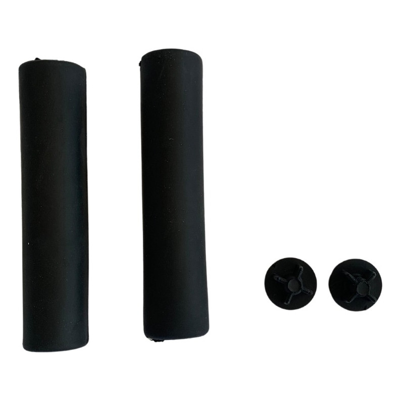 Manopla Punho Para Bike Rtm Espuma Silicone Gel Macia Mtb Cor Preto