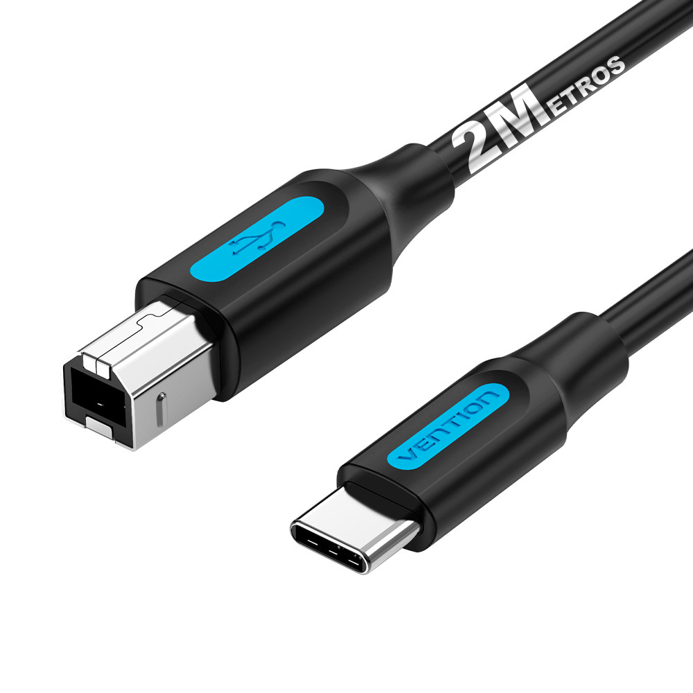 Cabo Impressora Scanner Usb C 2 Metros Para Usb B Vention