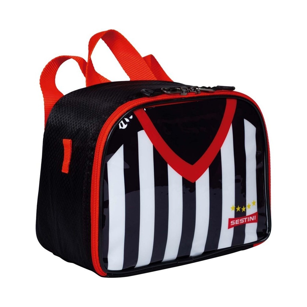 Lancheira Pequena 2 Em 1 Sestini 20Y Futebol Preto com Branco em Oferta na Shopee