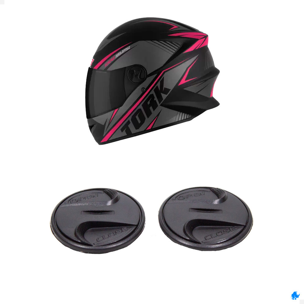 Par De Parafusos Botões Da Viseira Do Capacete -linha R8