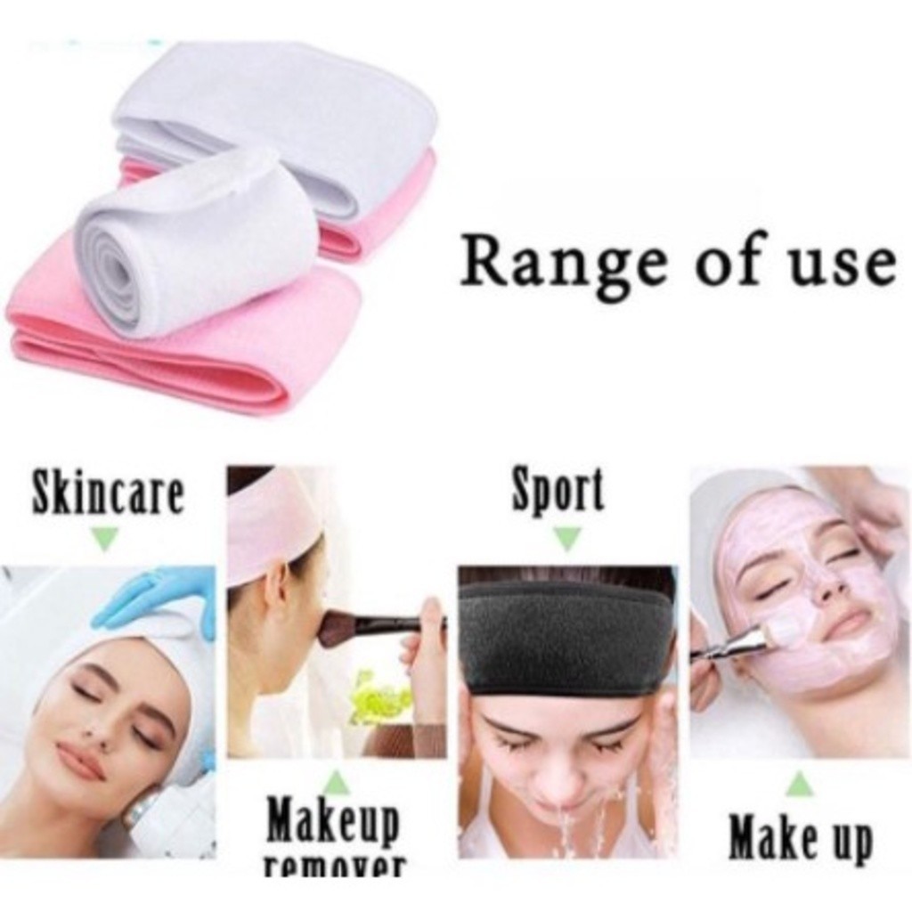 Faixa Tiara Para Cabelo com Estética Para Limpeza/ Maquiagem /Skin Care