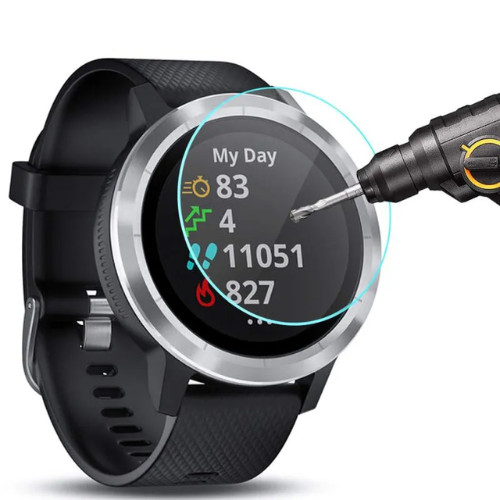 Película Vidro Compatível com Smartwatch Garmin Vivoactive 5 c/ 03 Unid