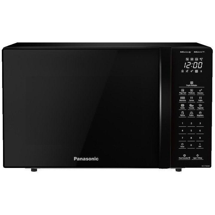 Micro-ondas 220V Panasonic 34L Preto e Cinza - NN-ST66NBRU