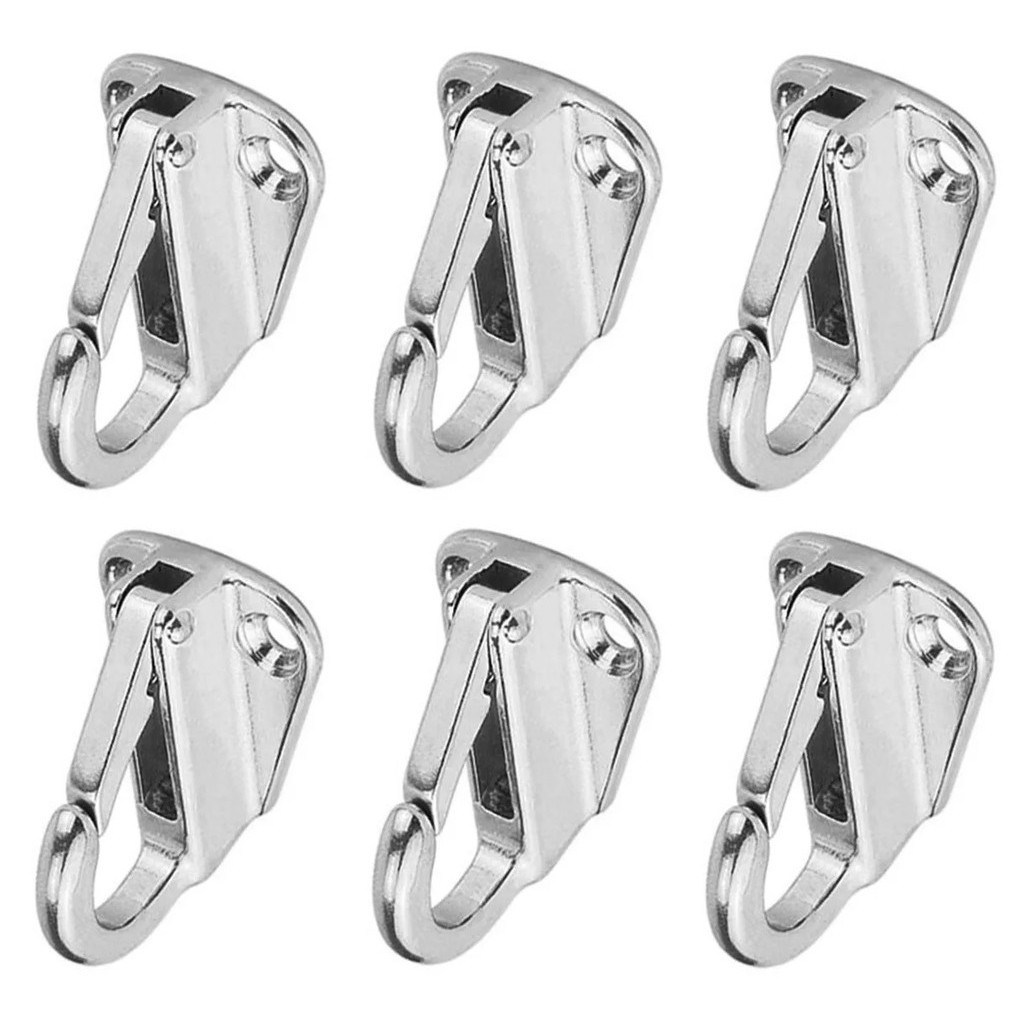 Suporte Defensa Em Inox Engate Rápido Tipo Mosquetão Kit 6