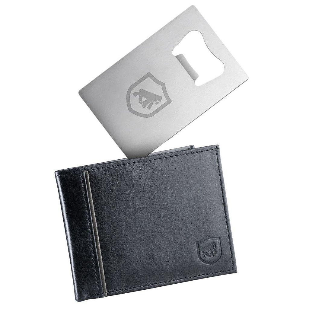 Kit Carteira Maverick e Cartão Abridor em Metal - Gshield