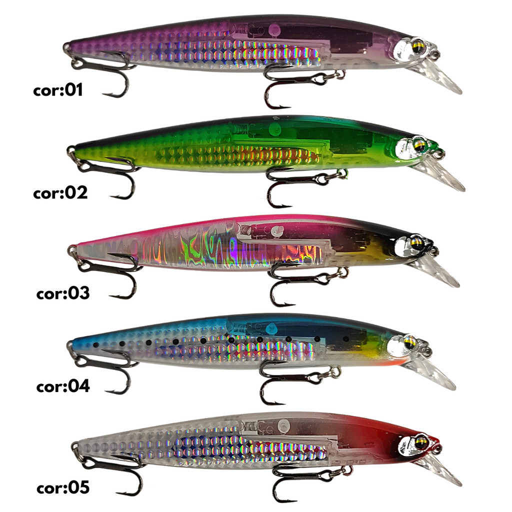 Isca Holo Minnow 130 - Lizard Fishing Tipo Shimano Exsence Silent Assassin Flash Boost