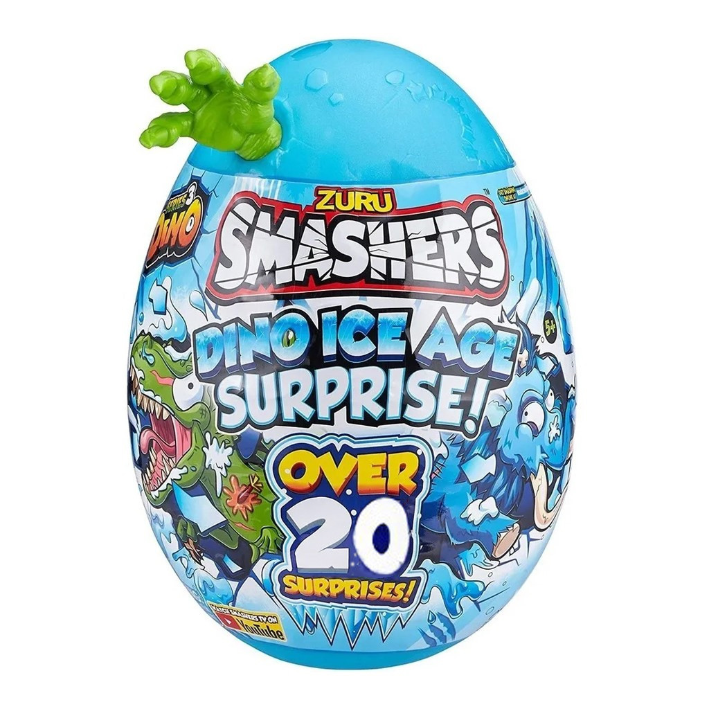 Smashers Ovo Dino Ice Age Grande Surprise 30 cm Verde - Fun em Oferta na Shopee